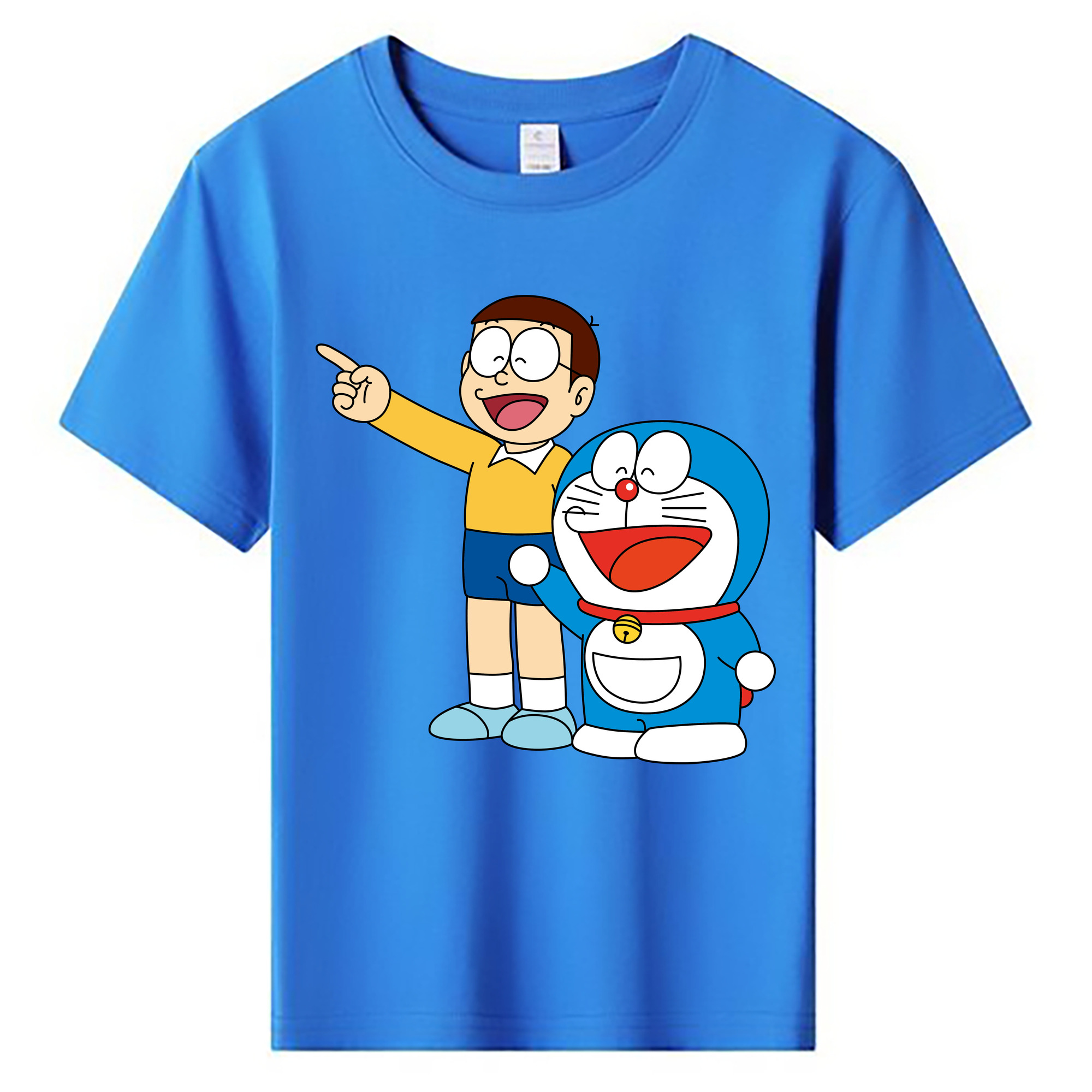 （画像用） ドラえもん 野比 のび太 Doraemon Nobita Nobi 綿100％キッズTシャツ（フロントプリント）
